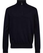 Sand Cotoncash Plain Ibro Mand Navy Sweaters Str L - hos Magasin