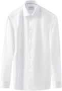 ETON Slim Fit White Signature Twill Shirt Mand Hvid Langærmede Skjorte...