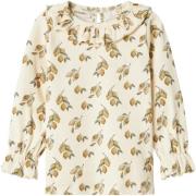 Lil' Atelier Nmfgavo EUG LS Slim TOP LIL Str 110 - Turtledove/lemon To...