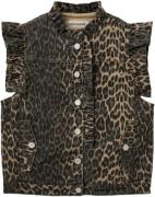 Sofie Schnoor Farahsw Vest Kvinde Light Brown Leopard Veste Str 40 - h...