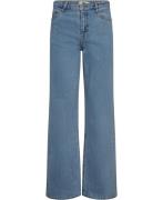 Magasin Cleo M124 High Kvinde Light Blue Denim Wide Jeans Str L Bomuld