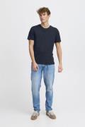 Casual Friday Cftom Linen mix tee Mand Dark Navy Kortærmede T-shirts R...