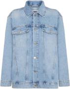 Minimum Anna Denim Jacket 3731 Kvinde Light Blue Denimjakker Str 40 De...