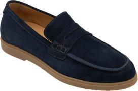 Loake Lucca Navy Suede Mand Navy Business Sko Str 41 - hos Magasin