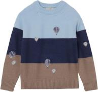 Fliink Alon Balloon Pullover Str 12M/80 - Dream Blue Stripe Bluser Vis...