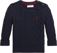 Polo Ralph Lauren Combed Cottonls Cable Cn-tp-swt Str 6M / 6-9 mdr - R...