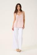 Cream Cranna Top Kvinde Sepia Rose Toppe Str 34 - hos Magasin