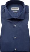 Bruun & Stengade BS Bublik Slim Fit Shirt Mand Dark Blue Langærmede Sk...