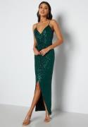 Bubbleroom Occasion Charlotte Sequin Gown Dark green 46