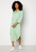 VILA Embrace 3/4 Puff Sleeve Midi Dress Grayed Jade 36