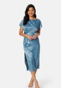 Bubbleroom Occasion Renate Twist front Dress Dusty blue XL