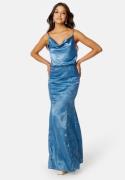 Bubbleroom Occasion Lucie Jacquard Gown Dusty blue 44