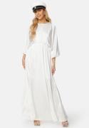 Bubbleroom Occasion Khrista Satin Maxi Dress Offwhite L