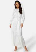 Bubbleroom Occasion Klara Satin Maxi  Dress White XXS