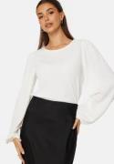 BUBBLEROOM Puff Long Sleeve Blouse Offwhite L