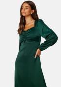 Bubbleroom Occasion Ginita Lace Insert Dress Dark green 40