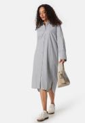 BUBBLEROOM Minou Shirt Dress Grey / White / Striped 36