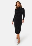 VILA Verona Funnel Neck Mid Dress Black XS