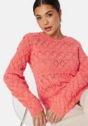 Object Collectors Item Liva L/S O-Neck Knit Pullover Georgia Peach L