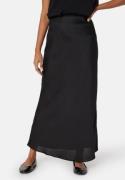 VILA Viellette high waist long skirt Black 38