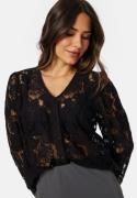 VERO MODA Vmgabena L/S lace shirt Black M