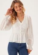 BUBBLEROOM Nettie Broderi Anglaise Blouse White 46