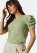 VILA Vianine S/S Puff Sleeve top Swamp S