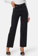 Happy Holly High Straight Ankle Jeans Black denim 34