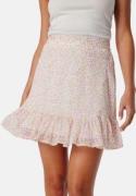 VERO MODA Vmsmilla high waist short skirt White/Pink/Floral S