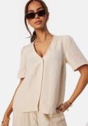 BUBBLEROOM Linen Blend Blouse Light beige S