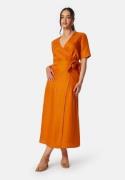 SELECTED FEMME Slfallesandra Ankle Wrap Dress Orange red 36