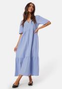 Happy Holly Maxi Cotton Gauze Dress Blue 40/42