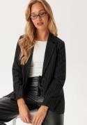 BUBBLEROOM Regular Fit Blazer Black/White 36