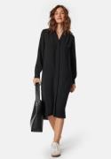 BUBBLEROOM Hidden Button Shirt Dress Black XL