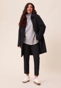 Happy Holly Straight Wool Blend Coat Black 48/50