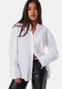 BUBBLEROOM Oversized Cotton Shirt White S