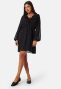 BUBBLEROOM V-neck Short Frill Dress Black XL