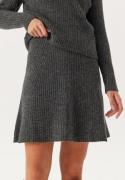 ONLY Onlmonica Hw Mini Skirt Knt Dark Grey Melange XS