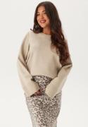 VILA Vicassie O-neck L/S KNIT TOP K Natural Melange L