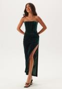 Bardot Everlasting Velour Midi Dress 185633 Emerald Gr 38(UK10)