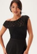 BUBBLEROOM Lace Top Black M