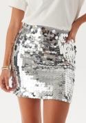 ONLY Onlnancy Sequin Skirt silver L