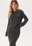 VERO MODA Vmpuff Ls O-neck Pullover Boo Asphalt XL