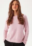 SELECTED FEMME Slflulu LS Knit O-Neck Bleached Mauve Detail:MELANGE XS