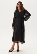 Happy Holly Dotted Button Dress Black 36/38