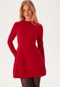 Bardot Delphi Long Sleve Mini Dress 191663 Deep Red 36(UK8)