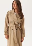 VILA Viaddison L/S LONG TRENCHCOAT  Savannah Tan 44