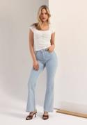 BUBBLEROOM High Flare Superstretch Jeans Bleached denim 34