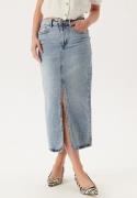 VILA Vijaf Hw Midi Denim Skirt-noos Light Blue Denim Detail:wash L 40