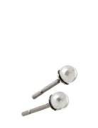 Lilian Studs S Steel Accessories Jewellery Earrings Studs White Edblad